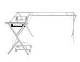 Dazenus Clear Glass & White Finish Desk Model OF00048 By ACME Furniture